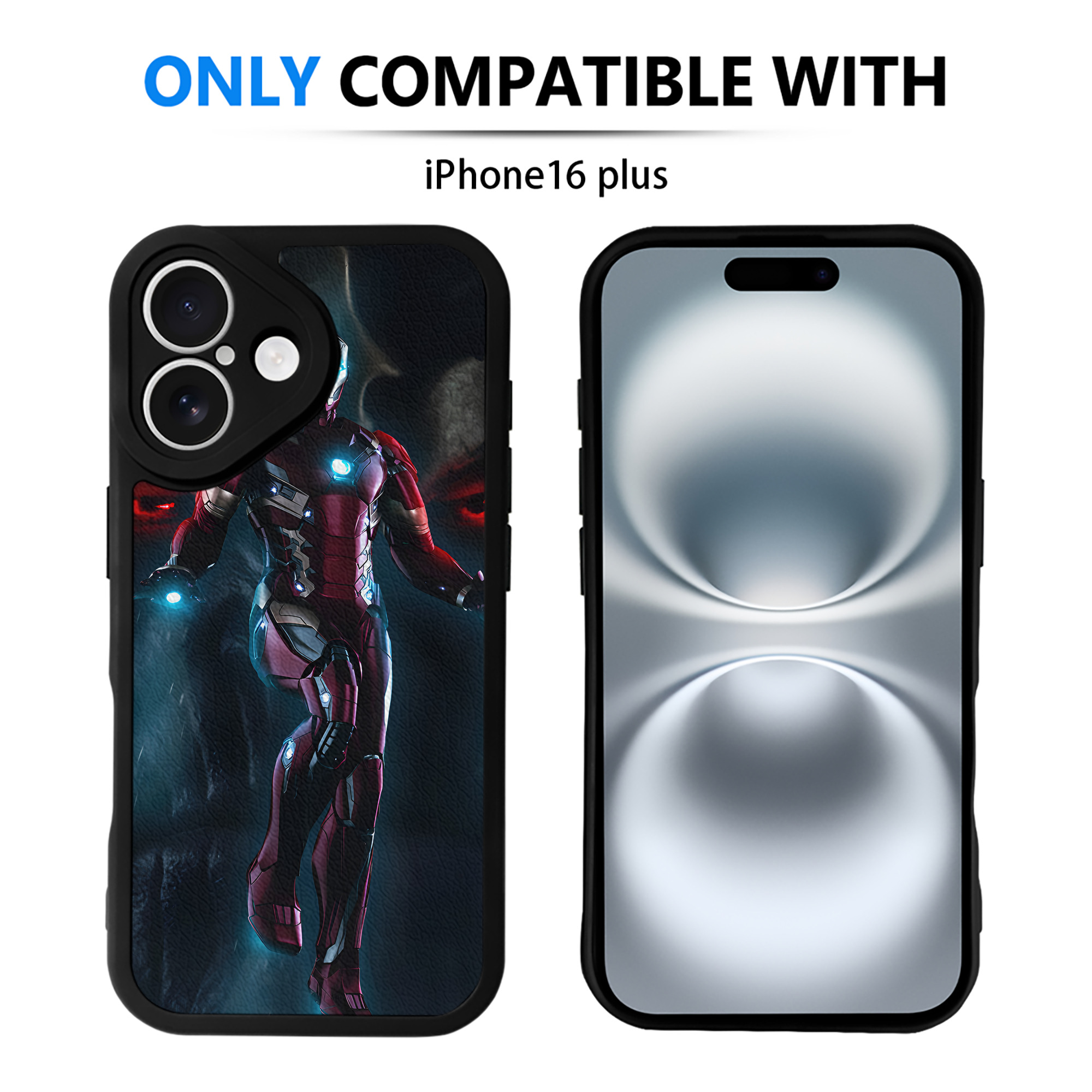 （画像用） アベンジャーズ The Avengers 【iPhone 16シリーズ対応】シリコンスマホケース（レザー調） 材質：シリコン